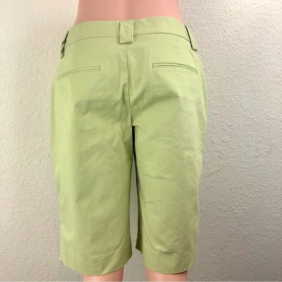 Express Design Studio Green Bermuda Shorts - Picture 5 of 16